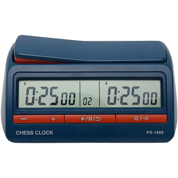 Schackklocka Digital Klocktimer, Professionell Internationell Schacktimer, ABS Nedräkning Speltimer för Schackbrädspel_ma