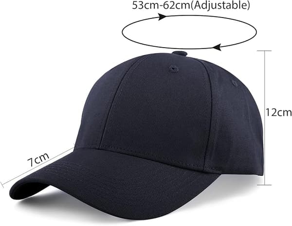 Baseballcaps for menn og kvinner, justerbar bomullscaps for utendørs løping og fritid