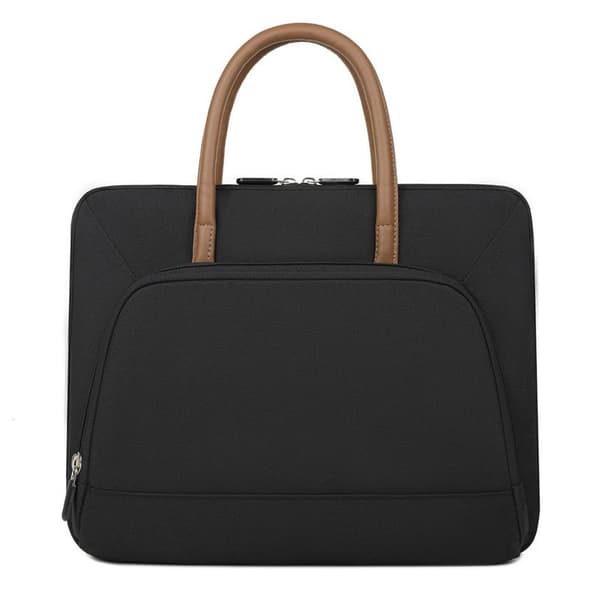 Laptop taske 14 til 14,6 tommer, Stødsikker håndtaske computertaske, sort