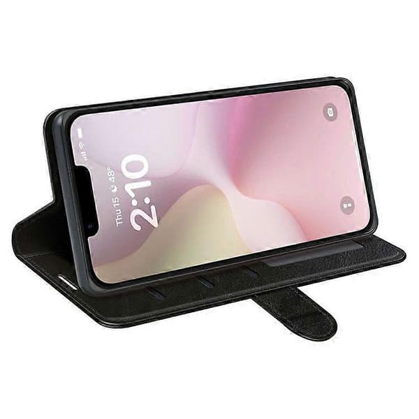 Plånboksfodral för iPhone SE (2025) Crazy Horse Textur Ställ Läder Telefonskal Black