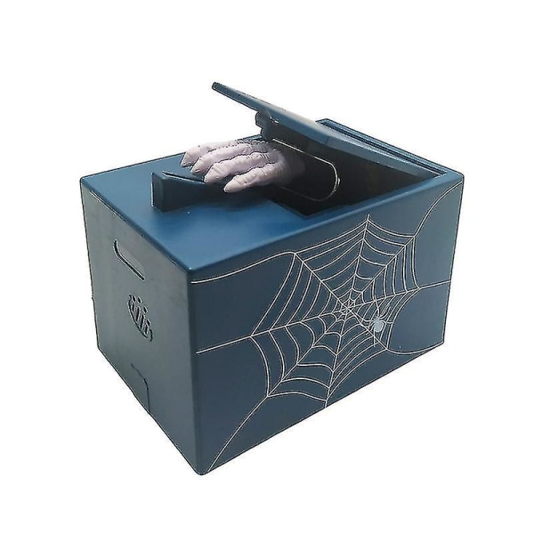 Halloween Rahan varastamistemppuja Haamukäsi säästöpossu lelu musiikilla Paristokäyttöinen automaattinen varastava kolikkolaatikko