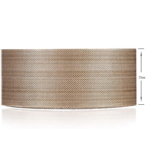 Ptfe-tape/ptfe-tape til vakuumforseglingsmaskine, hånd- og impulsforseglere (1 tomme x 33 fod) Light brown