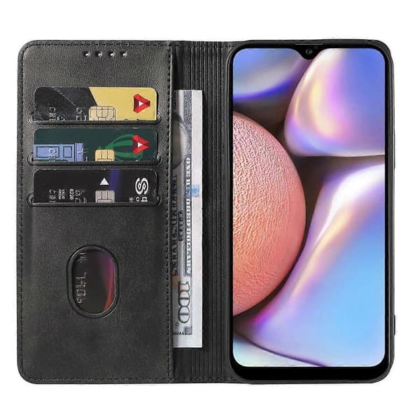Magnetiskt läderfodral för Samsung Galaxy A10s, M01s Black