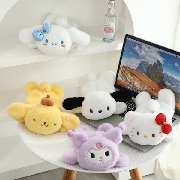 Sarjakuvamainen söpö Kuromi-koiranpentu pupu pehmo penaali paperitavaran säilytyspussi kolikkokukkaro tyttöjen lahja style2