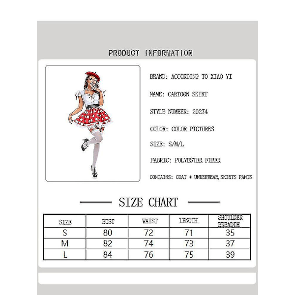 Den nye Halloween-festen Sexy voksen Mickey Cosplay-kostymefesten _iu M
