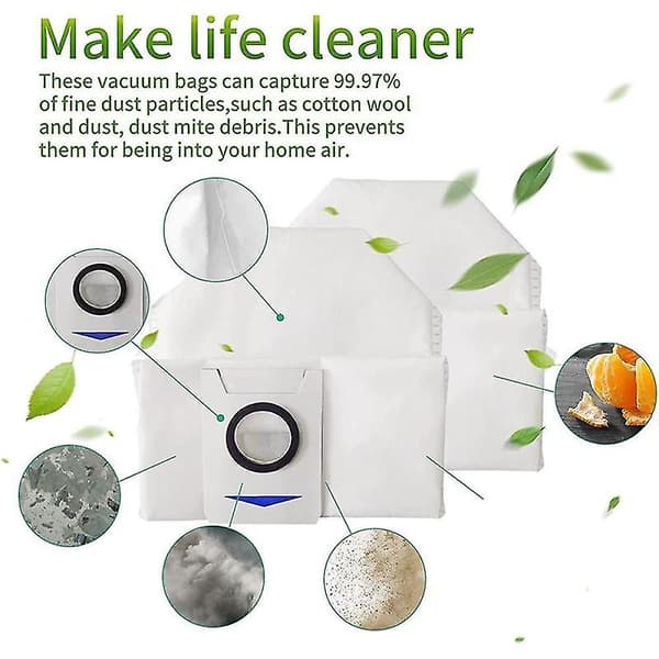 Støvsugerposer tilbehør for Ecovacs Deebot X1 Omni robotstøvsuger