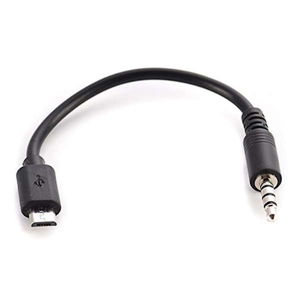 USB Micro B - 3,5 mm uros stereoliitäntäkaapeli Android-puhelimille O7c2
