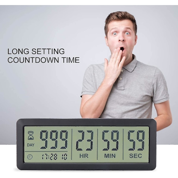 Digital Nedräkningstimer - Aimilar 999 Dagar Nedräkningstimer black