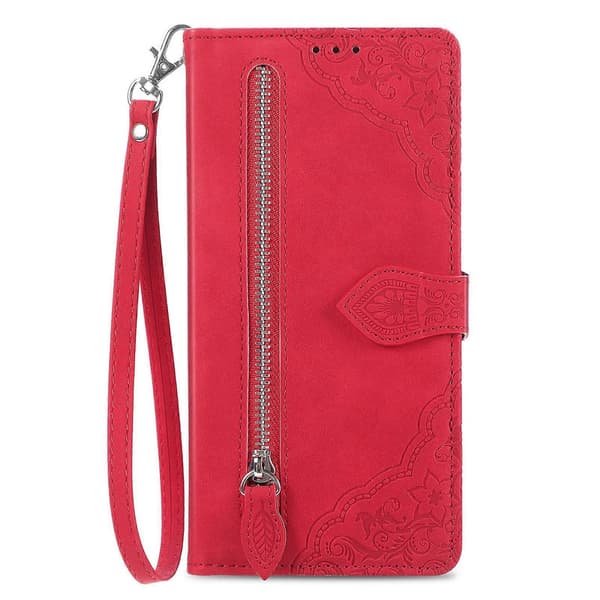 Läderfodral för Motorola Moto G85 Red