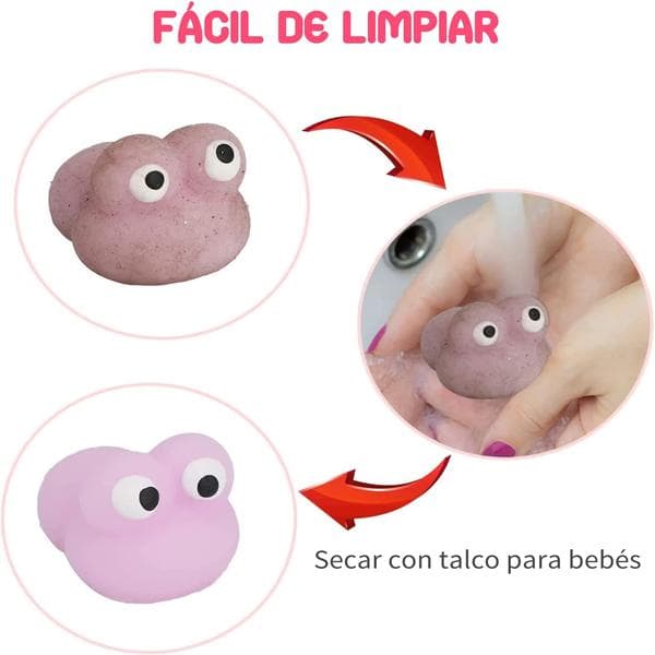 64-pak Fidget Legetøj, Sensorisk Legetøj til Børnefester, Blødt Mochi Squishy Legetøj til Stresslindring