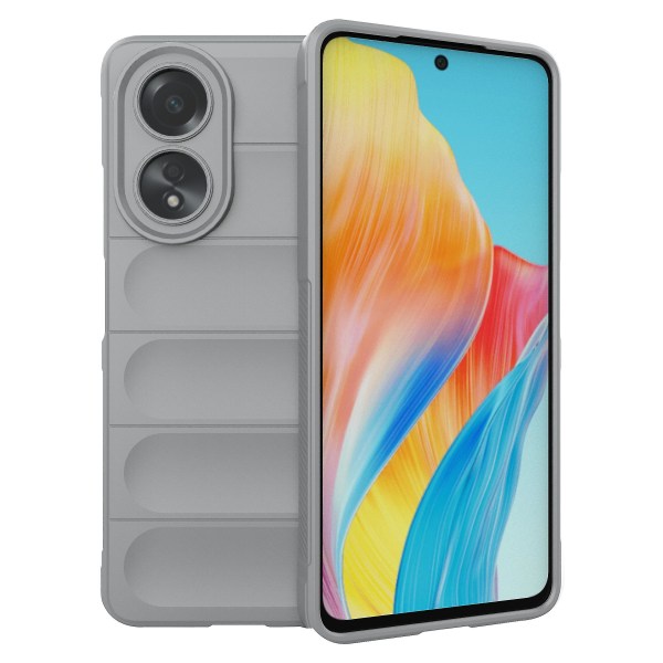 Yhteensopiva Oppo A58 4g Tpu Case Pudotuskestävän matkapuhelimen cover kanssa Light Grey