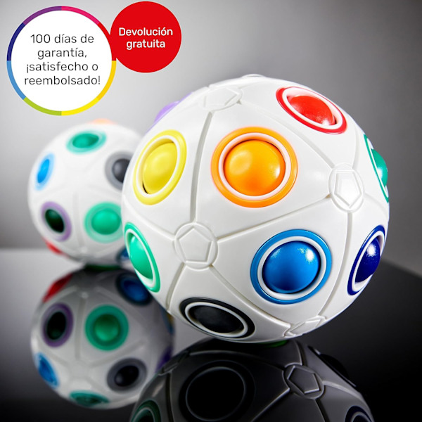Jalkapallo, taitopeli, lasten palapeli, 3D-palapeli, taikakuutio, syntymäpäivälahja lapsille, pieni sateenkaari, Rubikin pallo Big Rainbow Ball