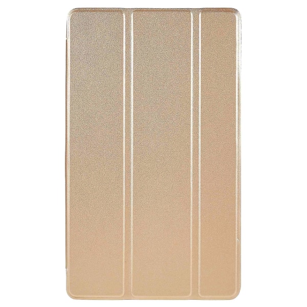 För Samsung Galaxy Tab A7 Lite 8,7-tums inre bikakedesign Anti-fall anti-scratch läder case Auto Wake/Sleep Cover med Tri-fold Stand Gold