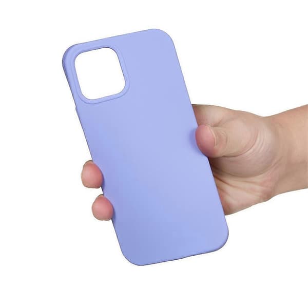 Enfärgat silikonskal för iPhone 15 Purple For iPhone 15 Pro