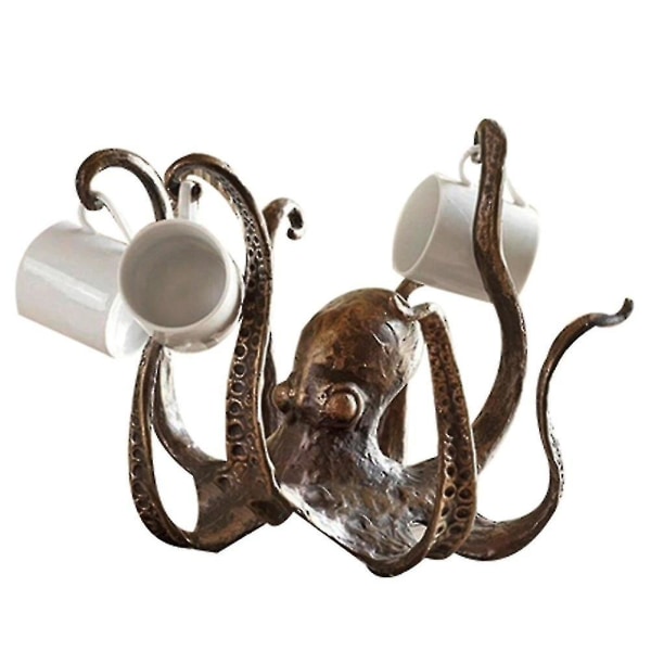 Octopus Kopholder Kaffekrusholder Resin Octopus Statue Ornament