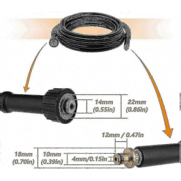 Karcher K2 Högtryckstvättslang 6m M22 14mm Anslutning Ersättning