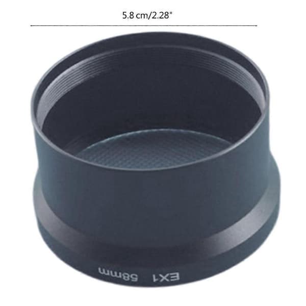 Kameralinsskyddsringar 58mm Fäste Filter och Fästadapterringar