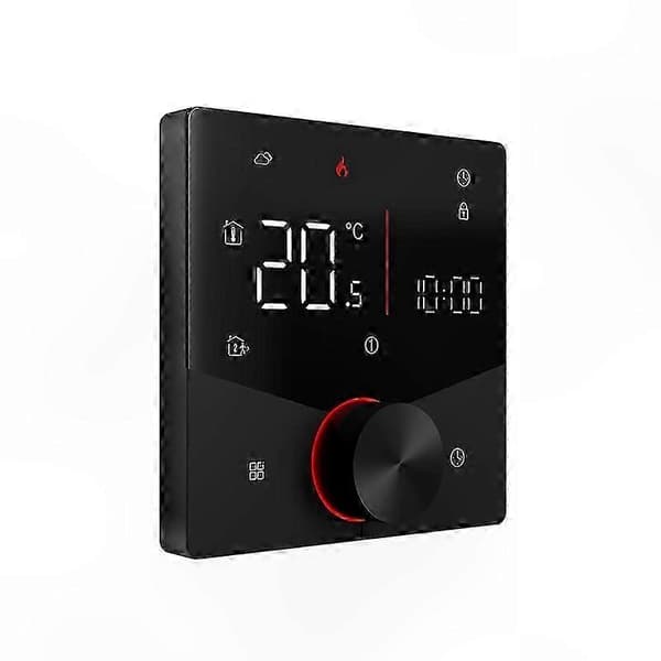 Smart LED-termostat för hemautomation Black BHT-009GALW Water Heating WiFi