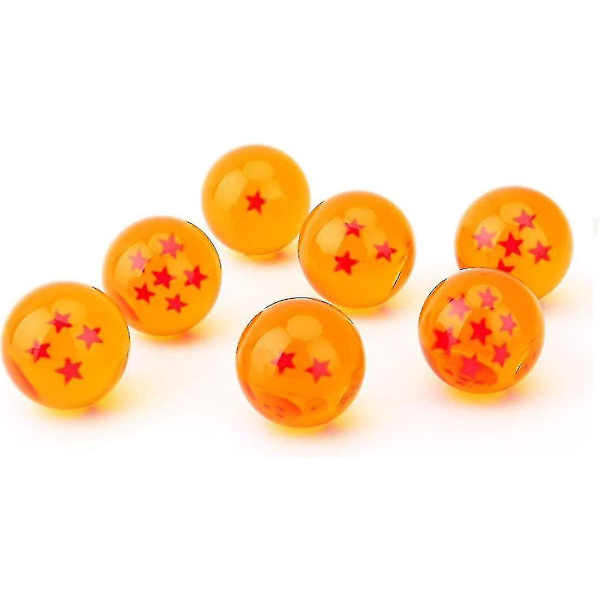7 kpl Dragon Ball -palloa, Dragon Ballit 1-7 tähteä lahjapakkauksessa, keräilykappale Fr Dragonball Z -lahja (halkaisija 4,3 cm)