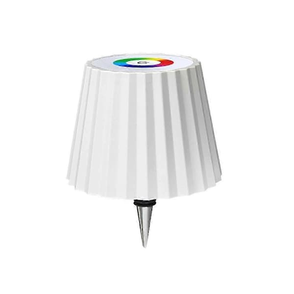 Trådlös flasklampa, flaskbelysning, LED-flasklampor för spritflaskor, uppladdningsbara vinflasklampor RGB Vit Vit