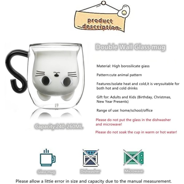 Dubbelvägg kaffemugg, original julklapp till kvinna Flicka Hustru Mamma Nanny Gudmor Vän Barn Pojke Flicka