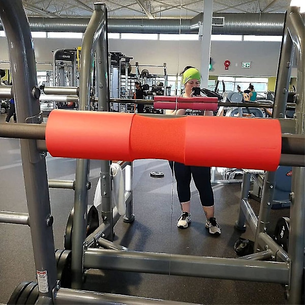 Skivstång Squat Nackskydd Kudde Skum Axelvadd Fitness Vadderade Squat Pads För Gym Tyngdlyftning Höft Glute Övningar Red