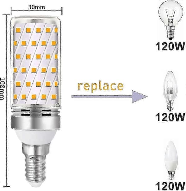 Varmhvit E14 LED-pære 16W 3000K 1600LM for innendørs bruk