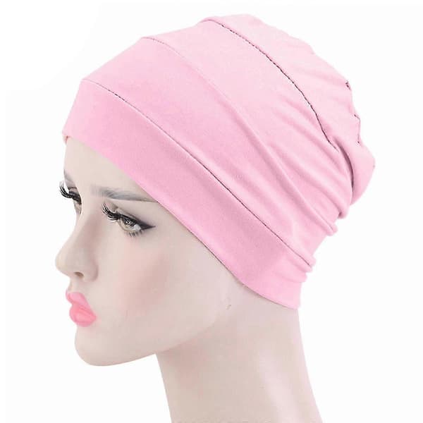 Komfortabel cellegiftlue Cellegifthatter for kvinner Skullies Beanie Kreft Hodeplagg Lue Under Hatt Skullies Hodeplagg for Hodeinnpakning Burgunder Camel