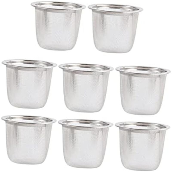 5,7x6cm 8 stk Mini-kedel Kogende Infuser Te-diffusor Te-filter Net Kaffemaskine Tilbehør Te-si Filter St