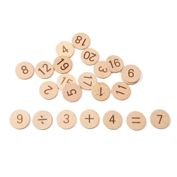 Montessori-leker Telleleker Tretleker Matematikkspill med Oppbevaringspose Barneleker Småbarnspedagogiske Leker Gaver til 3 4 5 6 År Gamle Jenter og Gutter