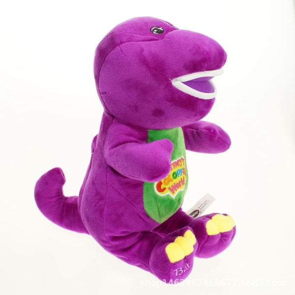 Barney Sjungande Vän Dinosaurie Plyschleksak 30cm Fylld Dockteaterleksak för Barn Present