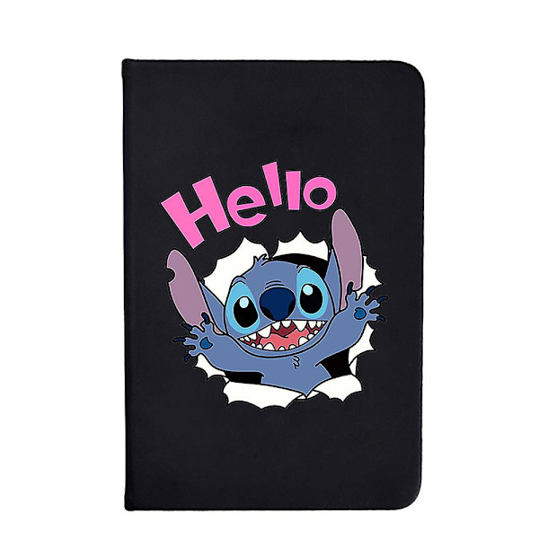 Disney Lilo & Stitch söt tecknad anteckningsbok i konstläder, dagbok, dagsplanerare, skolmaterial, barnpresent B