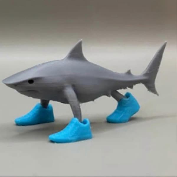 Haier som bruker sko dekorasjon 3D-utskrift ornamenter Hjemmedekorasjon Gray & blue