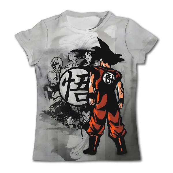 Børnetrøjer Dragon Ball Z T-shirt Anime T-shirts Cartoon Goku T-shirts Drengetøj Børneoverdele 2024 Sommer Kortærmede T-shirts TX-1943 Kids 110cm