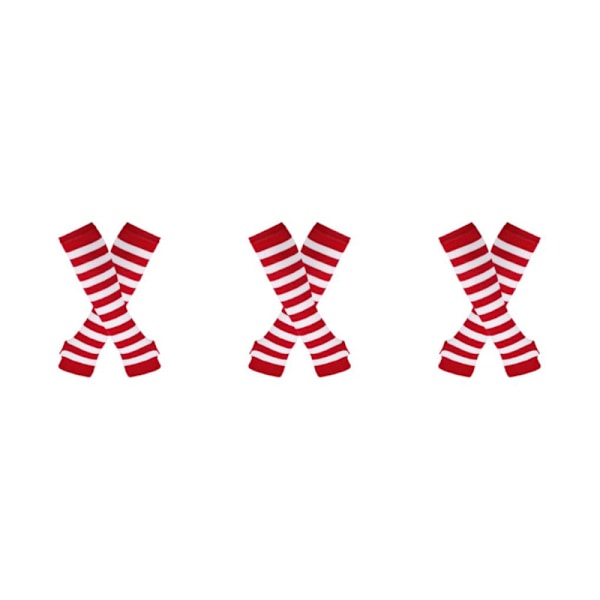 1/2/3/5 Polven yläpuoliset sukat paksuille reisille Helppokäyttöiset ja tyylikkäät Punainen ja valkoinen Red and white 3Set