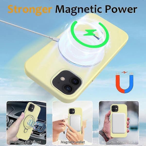 Magnetic Case for iPhone 11 with Ring Stand PC+Silicone, Drop-proof Phone Case Sti Style K