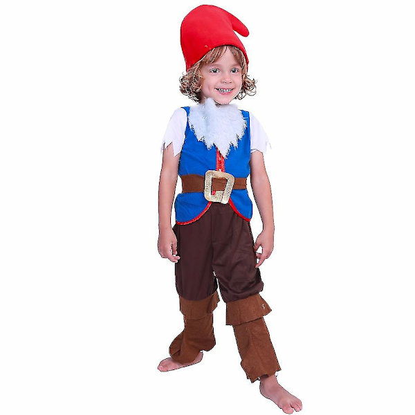 Cosplay-saga Sju dvärgar Barnkostymset Flickor Halloween Klä ut fest Julhelg Elf Pojkar Dräkter Scenföreställning S 1-2 years