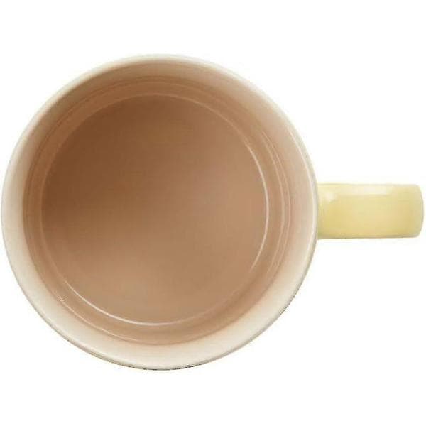 Gul 350 ml kaffemugg, hållbar keramikmugg för hem och kontor