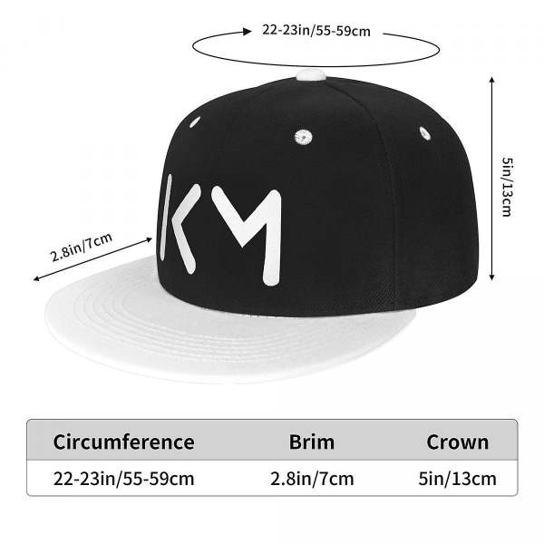 Classic Km Mbappes Hip Hop Baseball Kepsar För Herr Dam Justerbar Fotboll Fotboll Pappa Hatt Snapback White Adult Baseball Cap