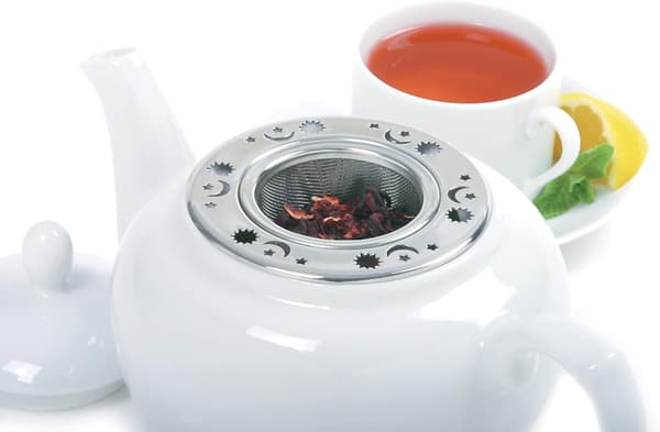 Dekorativ teinfuser i rostfritt stål, 2-pack, Som Visas