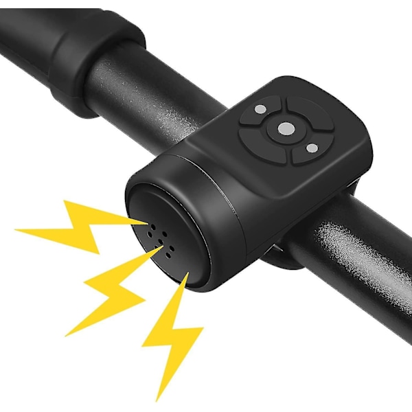 Elektrisk Cykelhorn, Elektronisk Cykelklocka, 120db Cykelhorn För Vuxna, Vattentätt Horn För Cykel Usb-laddning