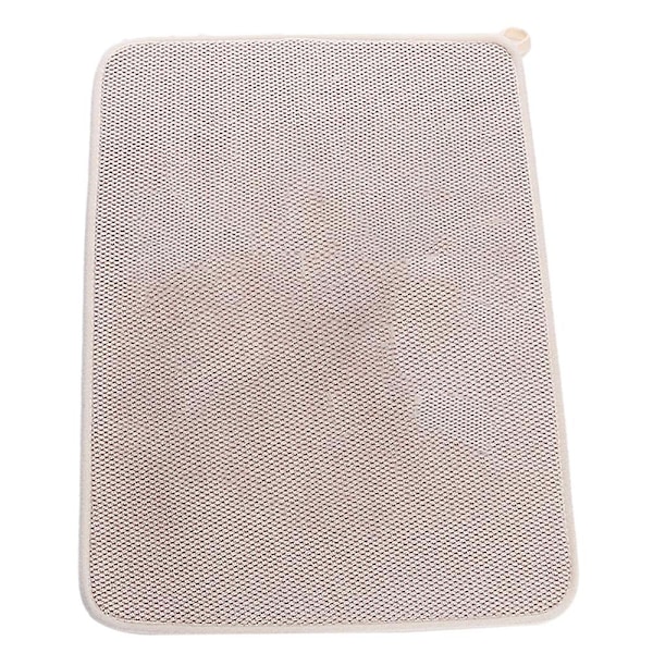 yyhh Oppvaskmatte i mikrofiber, superabsorberende, mikrofiber oppvaskmatte beige