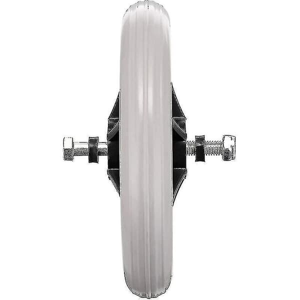 2 pcs 15 cm Rubber Rims Replacement Wheels for Wheelchair, Rollator, Walker, Anti-Slip, Grey - WELLNGS