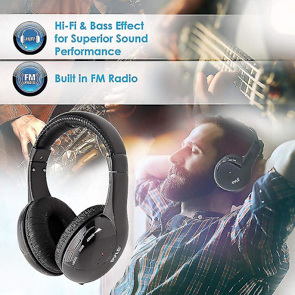 5 in 1 langattomat kuulokkeet langattomat kuulokkeet Fm-radio TV-kuulokkeet langalliset kuulokkeet