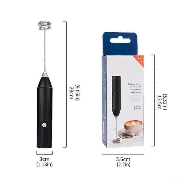 Oppladbar melkeskummer for hjemmet, kaffevisp, multifunksjonell, effektiv og praktisk, for hjemmekaffebar a