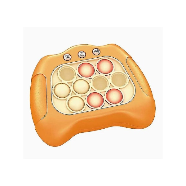 Pop Push It -peliohjain Bubble Sensory Fidget Toy Electronic Whack Console Orange
