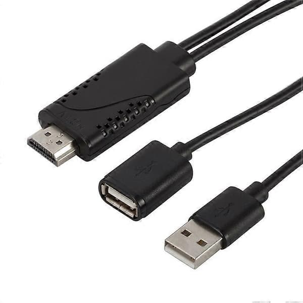 1080P USB hun til HDMI han HDTV videoadapterkabel til Android IOS smartphone og tablet MultiColor