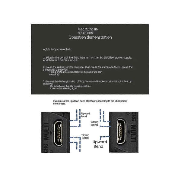 Til Sc2 Kamerakontrolkabel Usb-c Til Multi-usb Multikamera Til A7 A7r A7s Ii Iii Iv A6600 Kamera