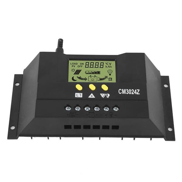 12V 24V 30A Solar Charge Controller PWM LCD-display til hjemme-, industri- og kommerciel brug