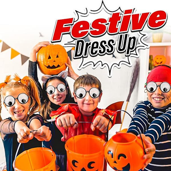 3 kpl Funny Eyes Silmälasit Shaking Googly Eyes Lasit Giant Googly Eyewear Hauskat asusteet